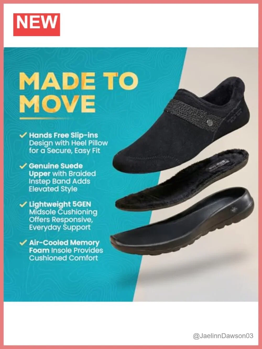 Suede Hands Free Slip-On Shootie with Webbing Belt Heel Pillow
